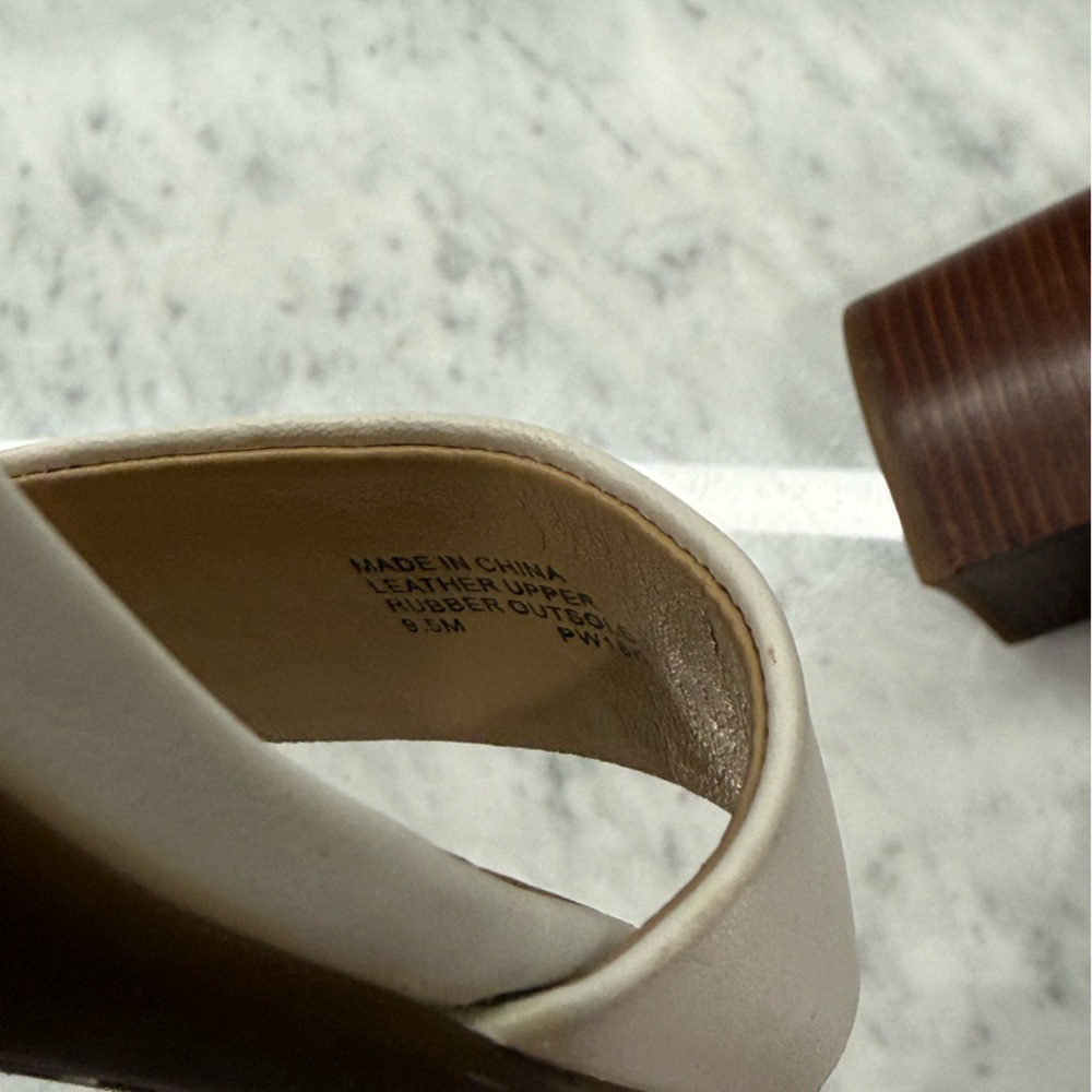 Michael Kors White Block Sandals - Picture 8 of 9
